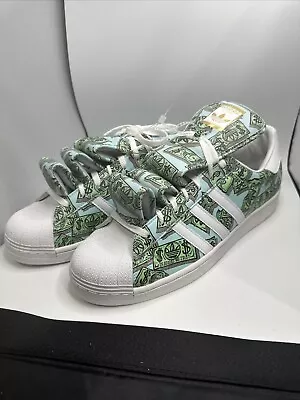 Adidas X Jeremy Scott Money Superstar Shoes Us Mens 14 Hp6596 - (2g) • $58.99