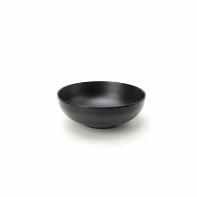 Black Ramen Bowl Imitation Porcelain Noodle Container Porridge Rice Soup Bowl • £4.68