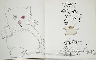 Ralph Steadman~original Drawing Of  Teddy   From  Teddy! Where Are You?  • £1249.85
