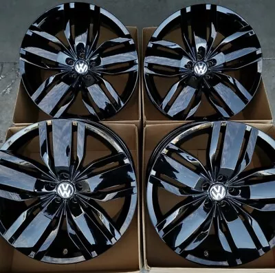 20  VOLKSWAGEN VW ATLAS Factory OEM Stock Wheels Rims Gloss Black • $1510