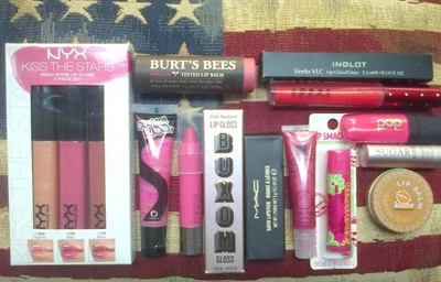£34.99 • Buy 13pc Lip Bundle: Buxom, Clinique, NYX, LORAC, MAC, Inglot, Fresh,Burt's Bees Etc