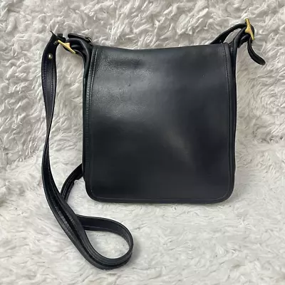 Coach Vintage 9144 Legacy Studio Flap Crossbody Bag Black Leather • $59.99