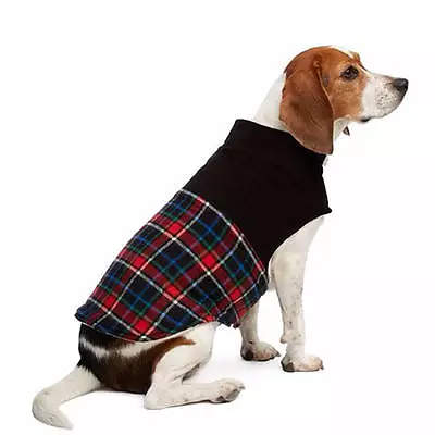 Martha Stewart Pets® Holiday SHERPA BARN COAT Plaid Corduroy Hook/Loop Closures • $24.99