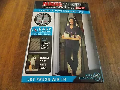 Magic Mesh Deluxe Hands Free Magnetic Screen Door 39 X83  - Black (MM011124) • $8