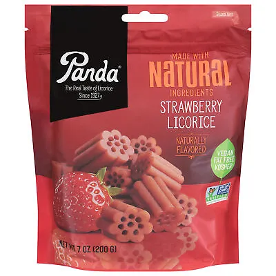 Panda Licorice Chew Strawberry 7 Oz (Pack Of 8) • £53.07