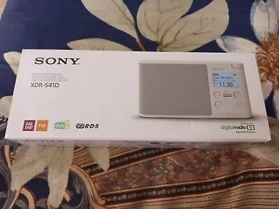 $59 • Buy Sony NEW - XDRS41DW - XDR-S41D | Portable DAB/DAB+ Radio (White))