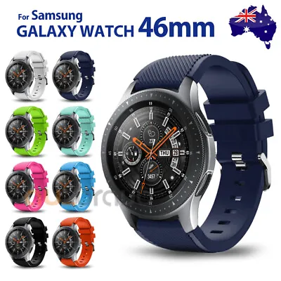 Samsung Galaxy Watch 46mm Fashion Sport Silicone Replacement Bracelet Strap Band • $6.49