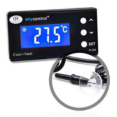 Digital LCD Reptile Thermostat PID Fish Tank Day/Night Dimming With Timer Heat • £27.99