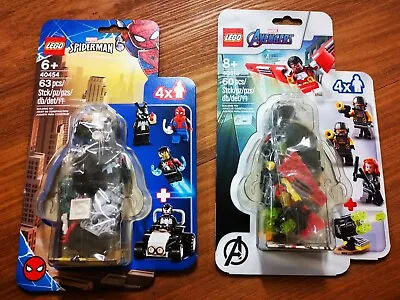 LEGO Marvel 40454 SpiderMan Versus Venom & Iron Venom 40418 Falcon & Black Widow • $69