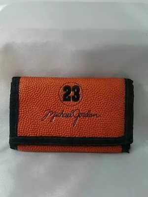 Vintage 90s Michael Jordan #23 Wilson Basketball Tri-Fold Wallet Collectible • $12.50