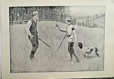 A.B. Frost Hunting The Conciliator English Setter Vintage 1908 Antique Print  • $23.40