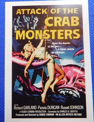 #10 Attack Of The Crab Monsters Vintage 1997 Horror / Sci-fi Movie Poster Card • $5.50