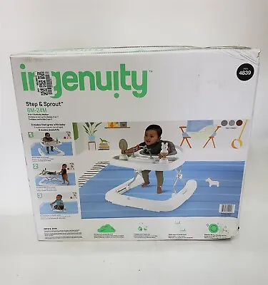 Ingenuity Step & Sprout 3-in-1 Foldable Baby Activity Walker First Forest • $59.99