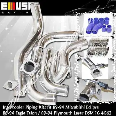 Intercooler Piping Kit Fit 90-94 Mitsubishi Eclipse GSX GST 2.0 DSM 1G 4G63 • $189.99