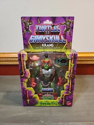 MOTU X Nickelodeon TMNT Turtles Of Grayskull KRANG Deluxe Action Figure New • $39.99