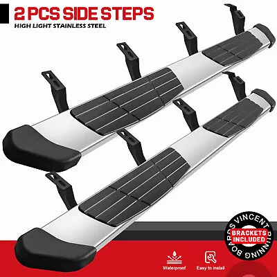 Running Boards FIT 2024 TOYOTA Tacoma Double/Crew Cab 6.5  Nerf Side Step SS T • $249.99