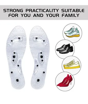 £4.99 • Buy Magnetic Massage Insoles Comfortable Acupressure Therapy Pain Relieving Unisex