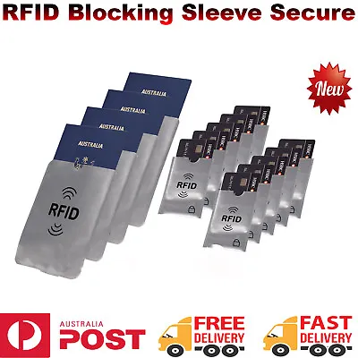 $2.71 • Buy RFID Blocking Sleeve Secure Credit Card ID Protector Anti Scan Safet AU