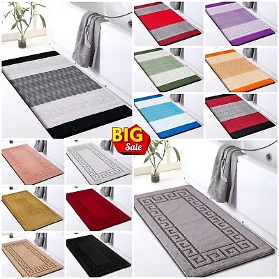 £11.69 • Buy Non Slip Bath Mat Bathroom Rug Shower Mat Water Absorbent Toilet Pedestal Mats