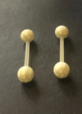 £2.50 • Buy 2 X BioFlex Tongue Bar,Nipple Bar,Straight Barbell,Bendy Body Piercing Jewellery