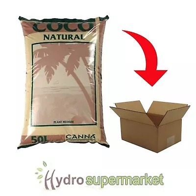 Boxed Canna Coco Natural Coir 50l Hydroponic Growing Medium / Soil • £21.95