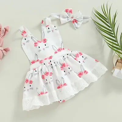 Mono Para Bebés Con Estampado Floral De Conejito Y Volantes De 0 A 18 Meses • £15.21