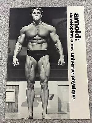 Arnold Schwarzenegger DEVELOPING A MR UNIVERSE PHYSIQUE Bodybuilding Booklet '77 • £104.55