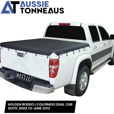 Bunji Tonneau Cover For Holden Colorado Dual Cab Soft Cover Ute (2003-June 2012) • $190.42