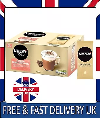 Nescafé Gold Cappuccino Unsweetened Taste Coffee 50 Sachets X 14.2G Free UK • £10.59