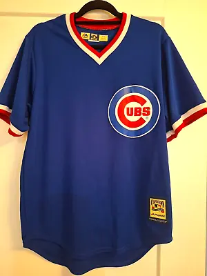 CHICAGO CUBS ROYAL BLUE COOPERSTOWN COLLECTION JERSEY Size Medium • $38.90