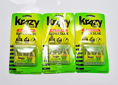 3 Krazy Glue All Purpose Super Glue 4 Single-Use Tube = 12 Tube Total • $14.99