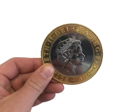 £31.99 • Buy Jumbo £2 Coin Made Out Of Metal Easy Coin Magic Tricks Appearing Coins - UK