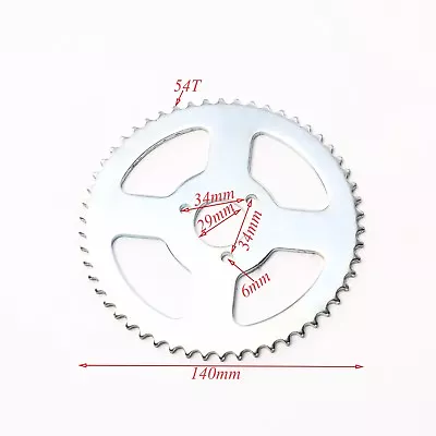 T8F 54Tooth 29mm Rear Chain Sprocket 43cc 49cc Mini Moto Pocket Bike Scooter ATV • $18.46