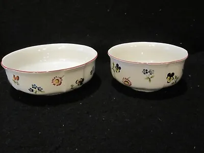 2 Pc Lot Villeroy & Boch  Petite Fleur  Coupe Cereal Bowl & Sm Soup Cereal Bowl • $45