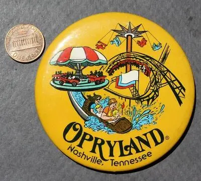 $11.99 • Buy 1970s Nashville Tennessee Opryland Amusement Park Roller Coaster Log Ride Pin!