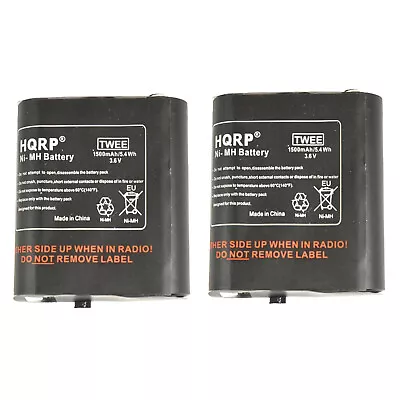 2x HQRP 1500mAh Battery For Motorola MJ270R T5410 T5420 Two-Way Radio • $19.95