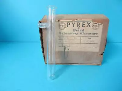 New Box Of 11 Pyrex Laboratory Glassware Test Tube W/Vacuum Side Arm 9840 15x125 • $39.99