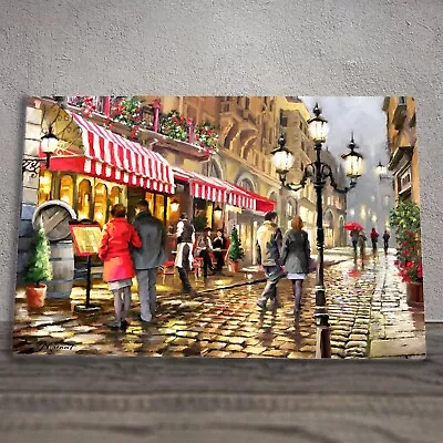 Evening Cafe Ceramic Tile Picture Paris Plaque Sign Wall Art Macneil Studios • £28.99