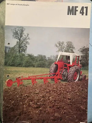 £20 • Buy Massey Ferguson 41 Plough Brochure 
