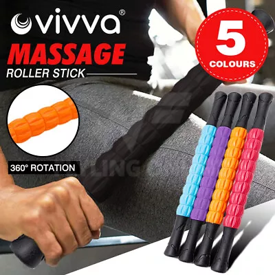 $12.98 • Buy VIVVA Yoga Massage Roller Stick Point Sport Muscle Body Travel Massager Tool