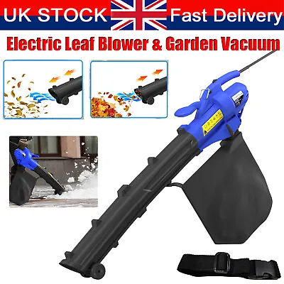4000W Leaf Blower Electric Garden Vacuum Hoover Van Mulcher Shredder 3in1 Tool • £35.20
