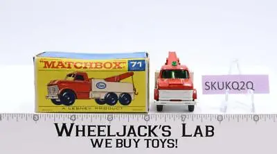 Wreck Truck 71 Lesney Matchbox Series 1960's Made In England • $48.03