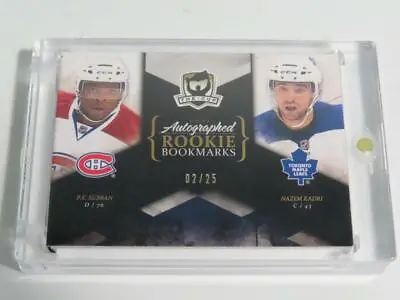 2010-11 Upper Deck The Cup Pk Subban Nazem Kadri Auto Rookie Booklet 02/25 • $257.53