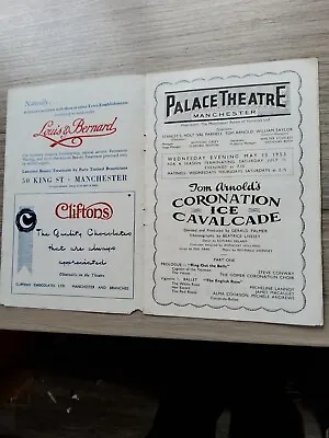 Variety Theatre Programme 1953manchester Palacecoronation Ice Cavalcade • £8