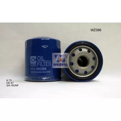Wesfil Cooper Oil Filter Z386 WZ386  Suits Daihatsu • $17.59