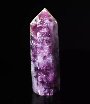 Rare ! Natural Purple Lepidolite Quartz Polished Crystal Point Reiki Healing • $0.99