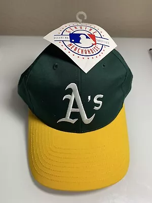 NOS Never Warn Vintage Oakland A's Athletics Snapback Hat Cap Twins Enterprise • $21