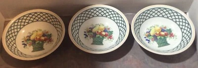 Villeroy & Boch Basket Set Of 3 Porcelain Berry / Sauce Bowls Germany • £33.11