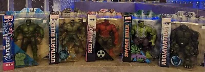 Marvel Select Lot Of 5 ULTIMATE RED SAVAGE AVENGER HULK AND ABOMINATION. • $157.95