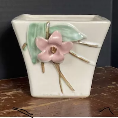 McCoy 4 In Blossom Time Vase Applied Flower See Details • $0.99